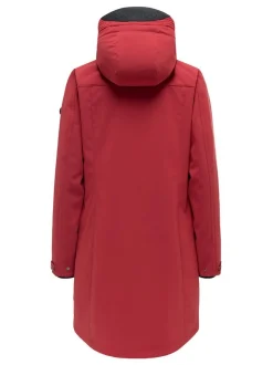 Navahoo Damen Softshellmantel - Morgennebel 14 in rot