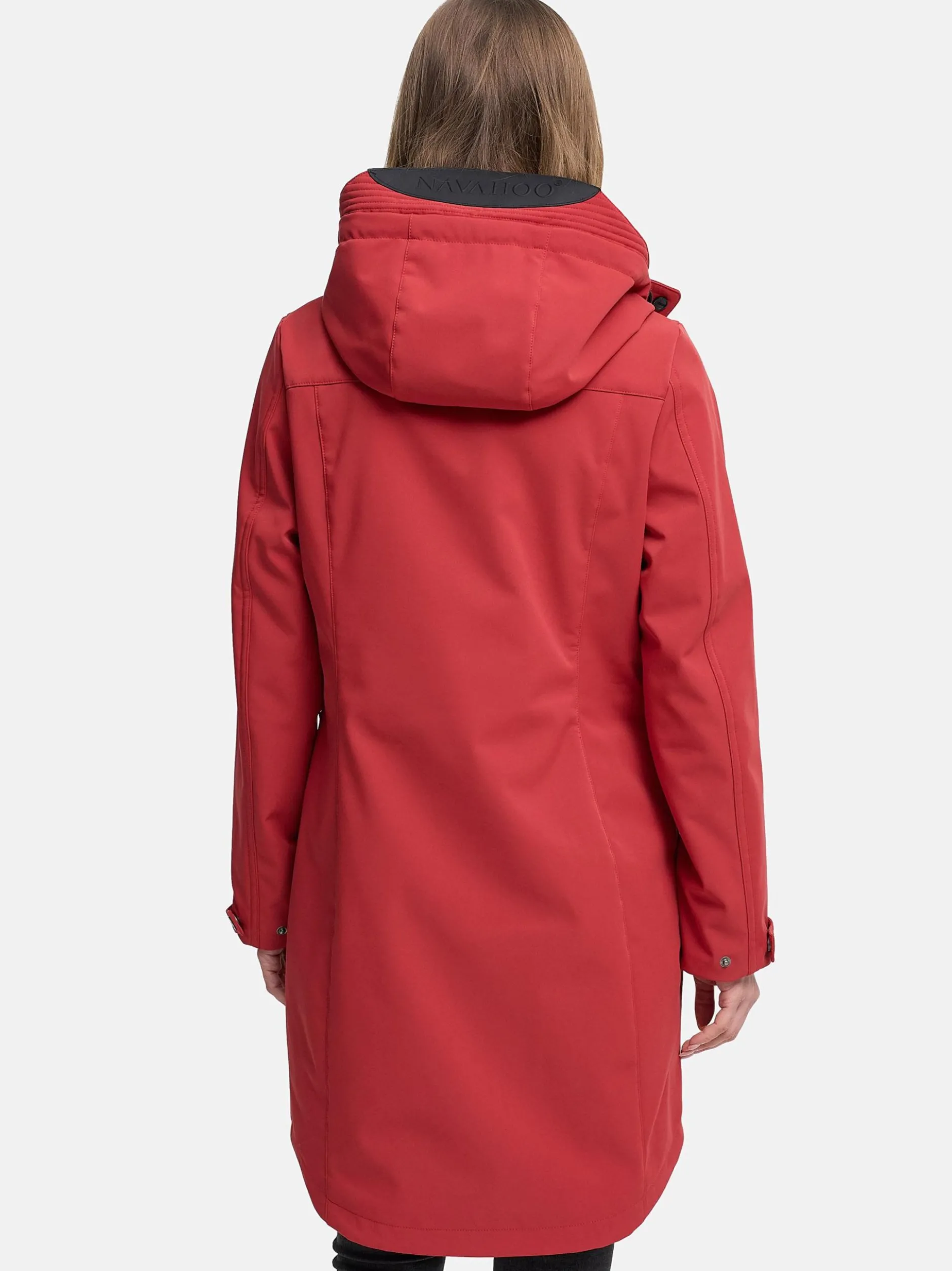 Navahoo Damen Softshellmantel - Morgennebel 14 in rot