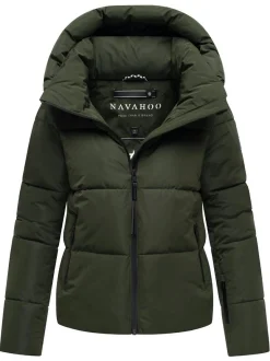 Navahoo Damen Steppjacke - Frostherz XIV in oliv