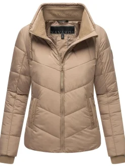 Navahoo Damen Steppjacke - Liebesfee 14 in taupe