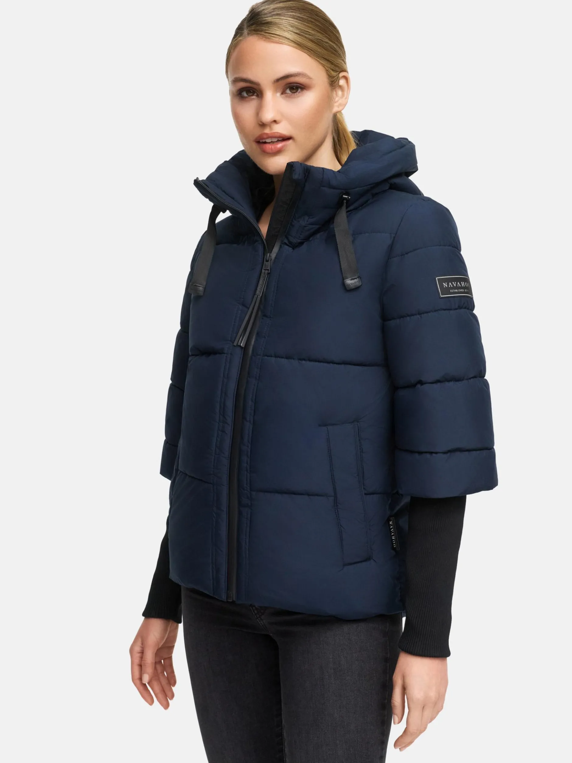 Navahoo Damen Steppjacke - Lotusherz XIV in marine