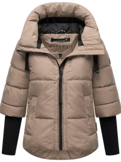 Navahoo Damen Steppjacke - Lotusherz XIV in taupe