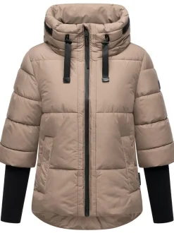 Navahoo Damen Steppjacke - Lotusherz XIV in taupe