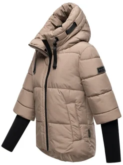 Navahoo Damen Steppjacke - Lotusherz XIV in taupe