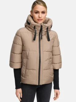 Navahoo Damen Steppjacke - Lotusherz XIV in taupe