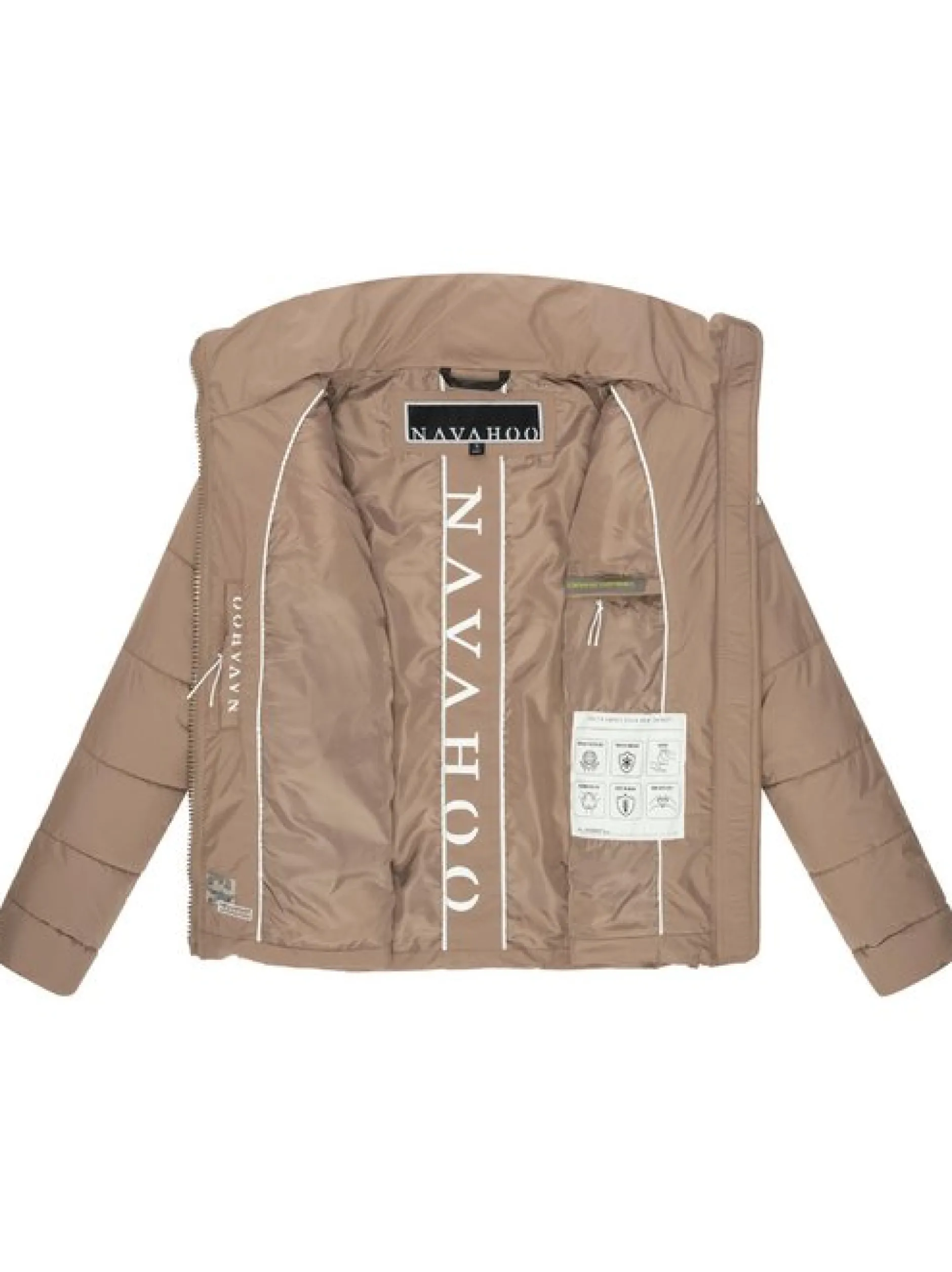 Navahoo Damen Steppjacke - Luftzauber 14 in taupe
