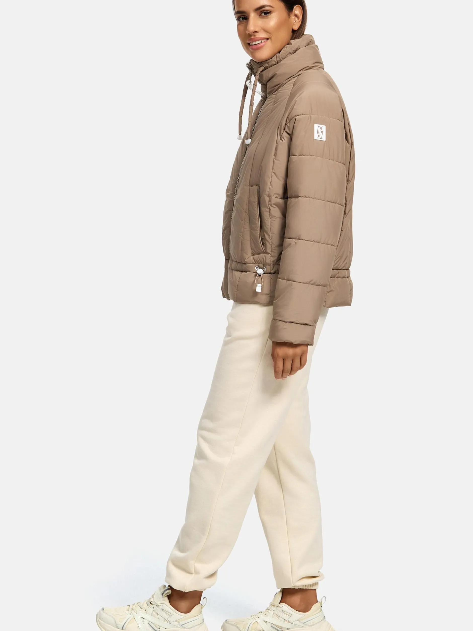 Navahoo Damen Steppjacke - Luftzauber 14 in taupe