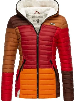 Navahoo Damen Steppjacke - Multikulti in braun
