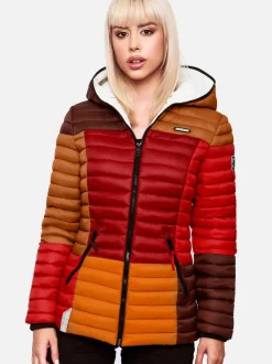 Navahoo Damen Steppjacke - Multikulti in braun