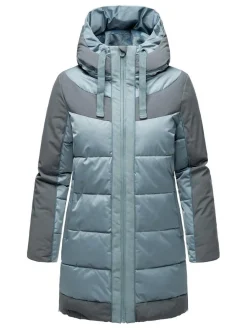 Navahoo Damen Steppjacke - Samtkätzchen in blau