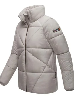 Navahoo Damen Steppjacke - Schokolinaa 14 in grau