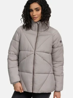 Navahoo Damen Steppjacke - Schokolinaa 14 in grau