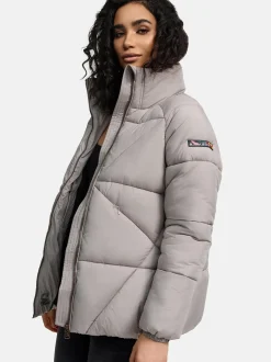 Navahoo Damen Steppjacke - Schokolinaa 14 in grau