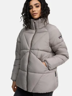 Navahoo Damen Steppjacke - Schokolinaa 14 in grau