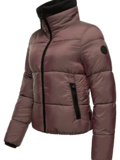 Navahoo Damen Steppjacke - Sternschnüppchen in aubergine
