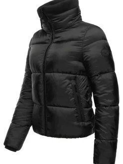 Navahoo Damen Steppjacke - Sternschnüppchen in schwarz