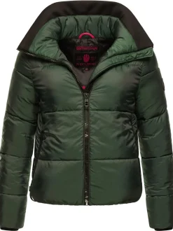 Navahoo Damen Steppjacke - Sternschnüppchen in tanne
