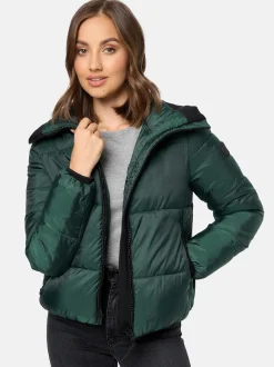 Navahoo Damen Steppjacke - Sternschnüppchen in tanne