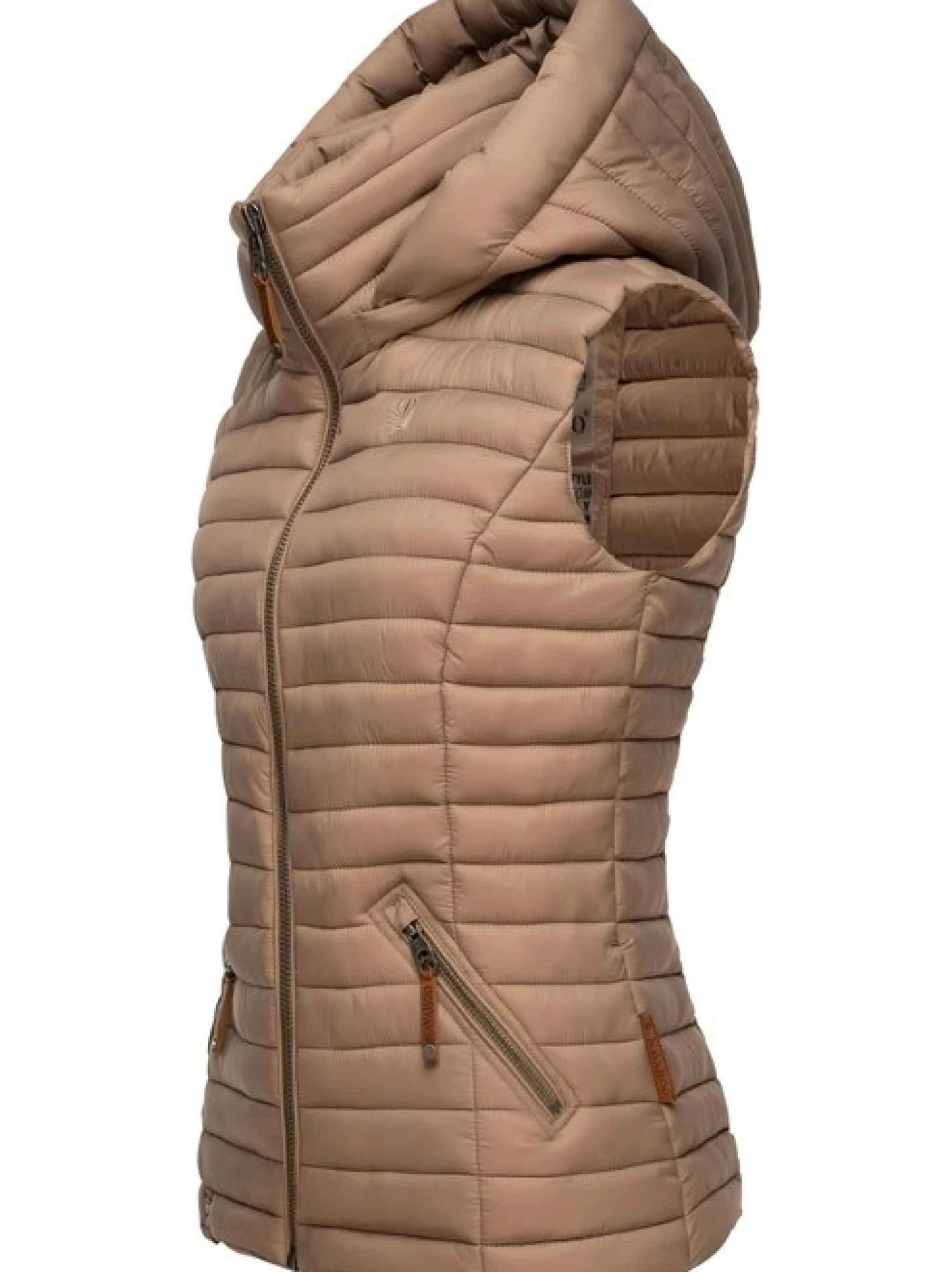 Navahoo Damen Steppweste - Shadaa in taupe