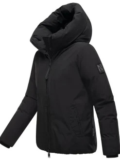 Navahoo Damen Winterjacke - Blütenlicht 14 in schwarz
