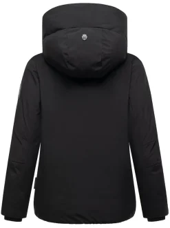 Navahoo Damen Winterjacke - Blütenlicht 14 in schwarz