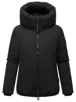 Navahoo Damen Winterjacke - Blütenlicht 14 in schwarz