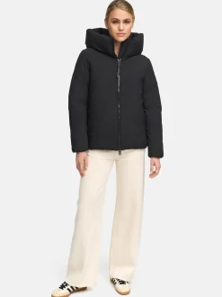 Navahoo Damen Winterjacke - Blütenlicht 14 in schwarz