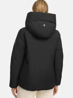 Navahoo Damen Winterjacke - Blütenlicht 14 in schwarz