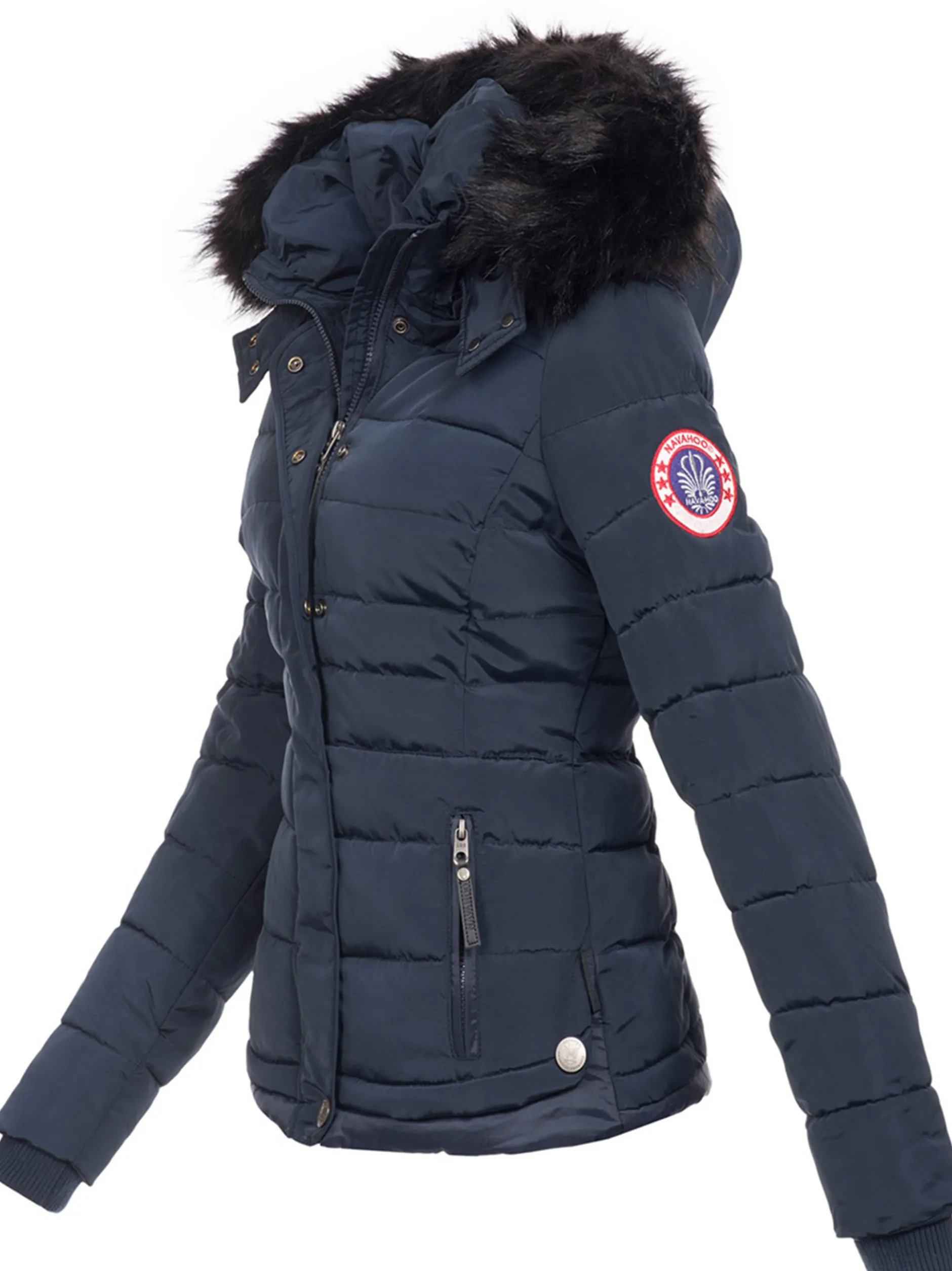 Navahoo Damen Winterjacke - Chloe in blau