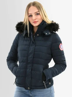 Navahoo Damen Winterjacke - Chloe in blau