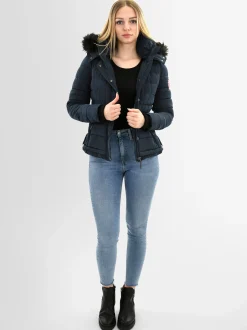 Navahoo Damen Winterjacke - Chloe in blau