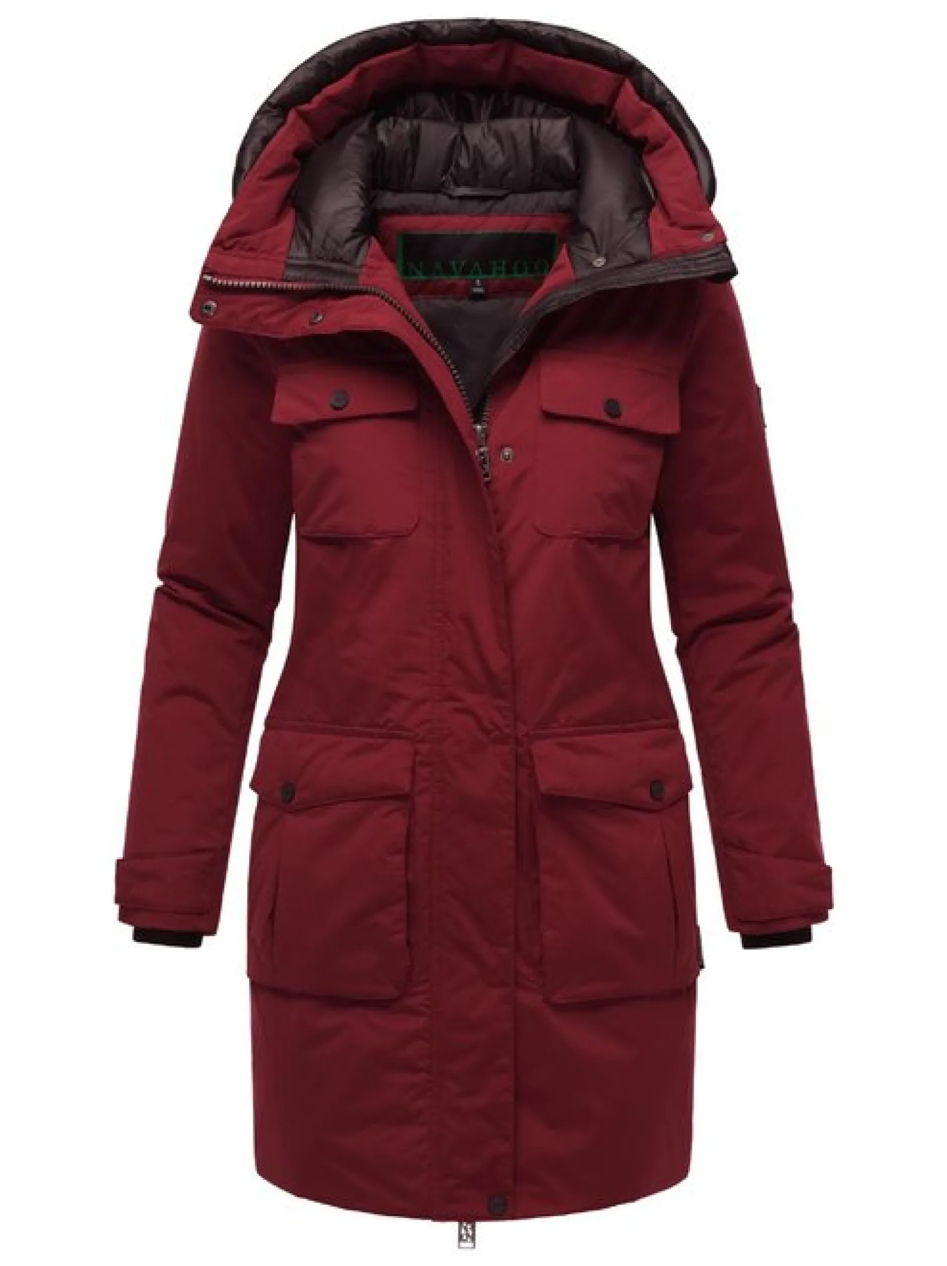 Navahoo Damen Winterjacke - Eissturm 14 in bordeaux
