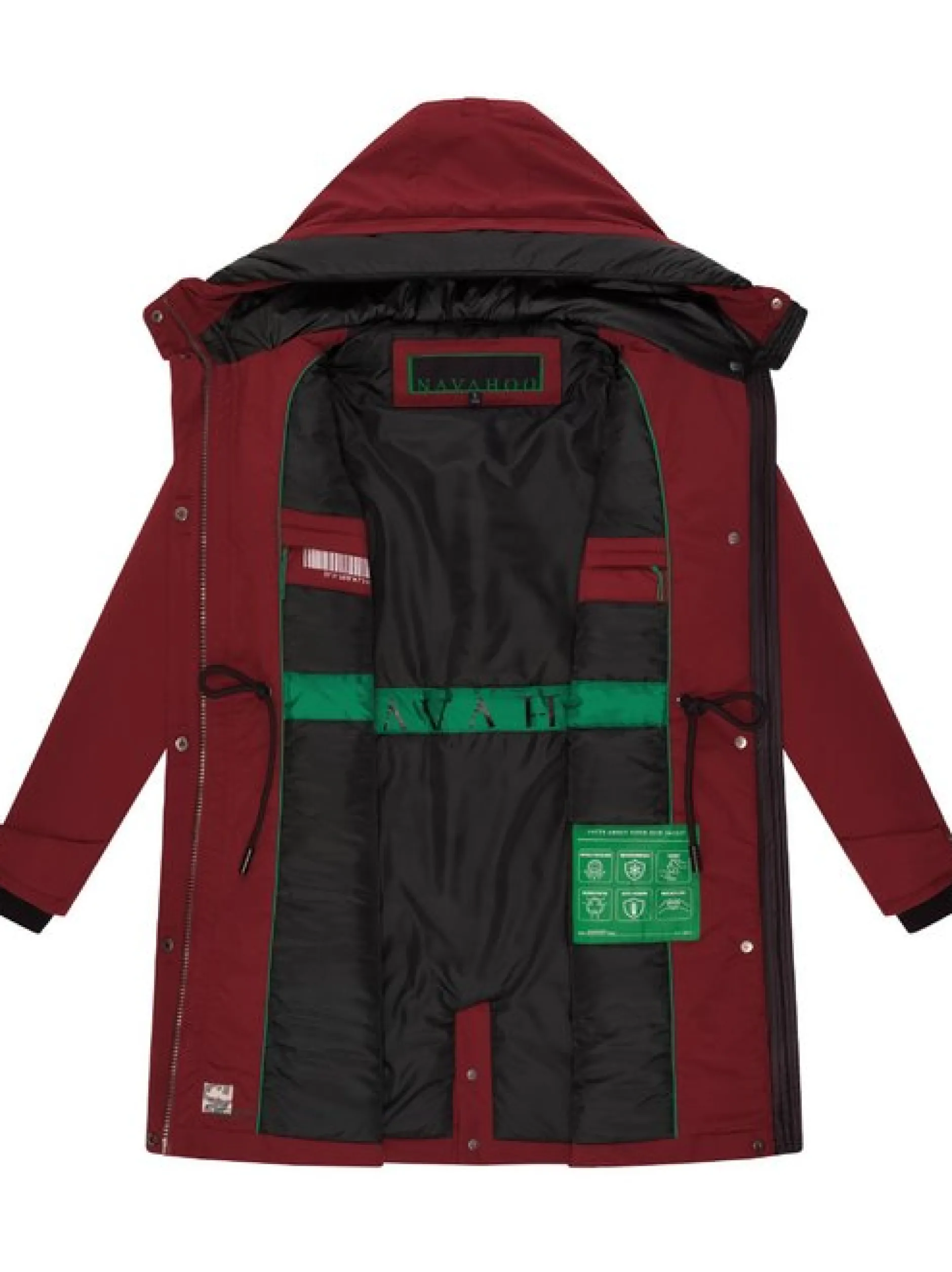 Navahoo Damen Winterjacke - Eissturm 14 in bordeaux