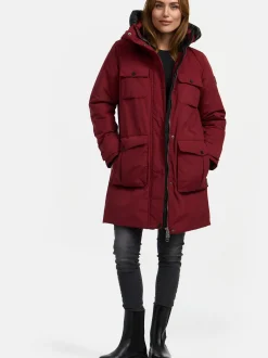 Navahoo Damen Winterjacke - Eissturm 14 in bordeaux