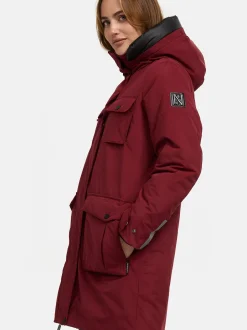 Navahoo Damen Winterjacke - Eissturm 14 in bordeaux
