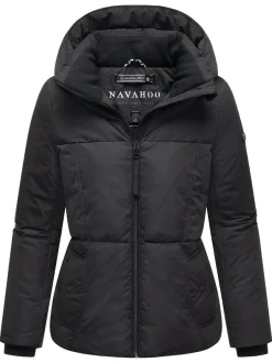 Navahoo Damen Winterjacke - Flüsterfee 14 in schwarz