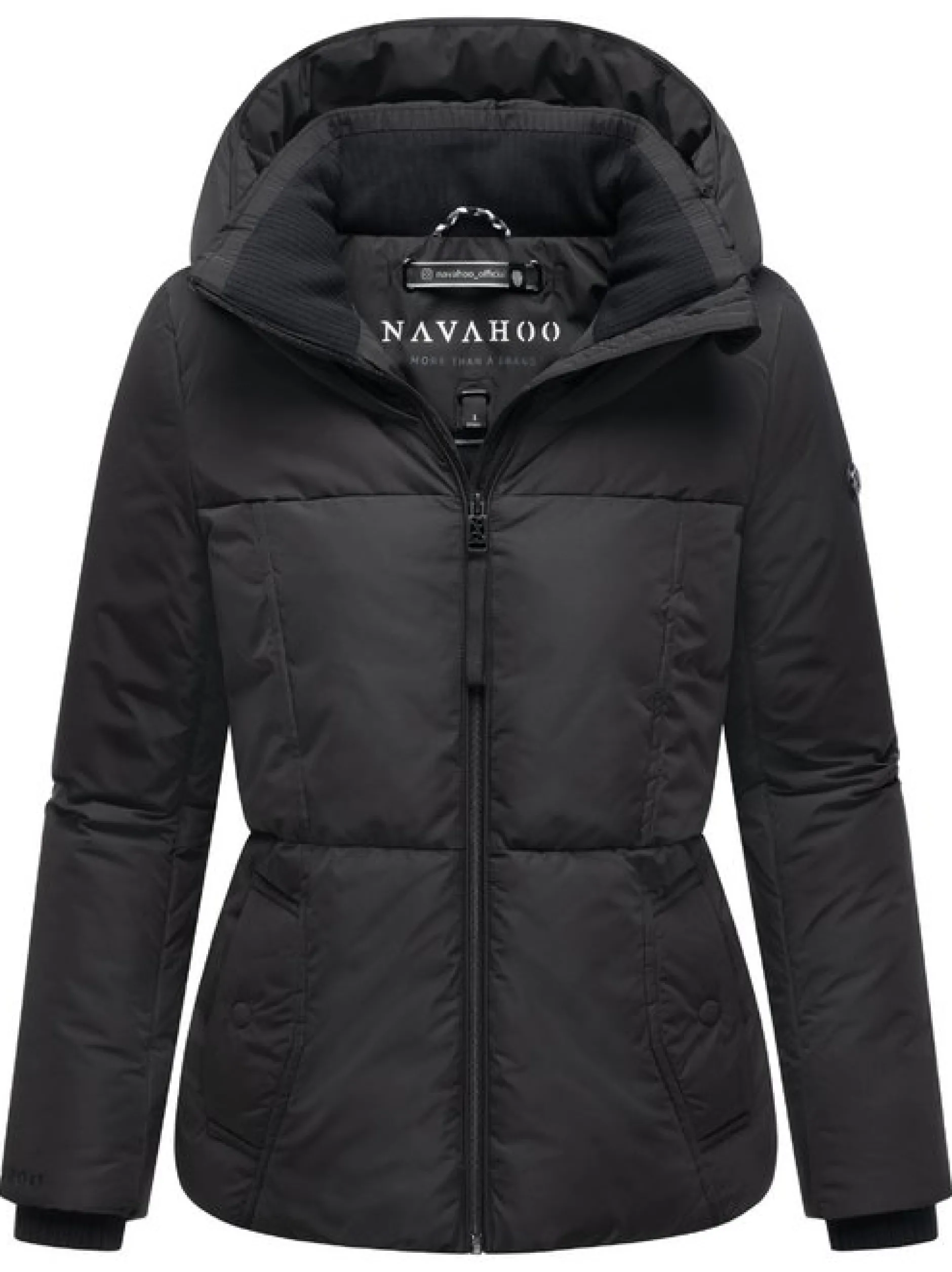 Navahoo Damen Winterjacke - Flüsterfee 14 in schwarz