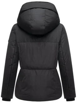 Navahoo Damen Winterjacke - Flüsterfee 14 in schwarz