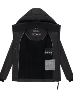 Navahoo Damen Winterjacke - Flüsterfee 14 in schwarz