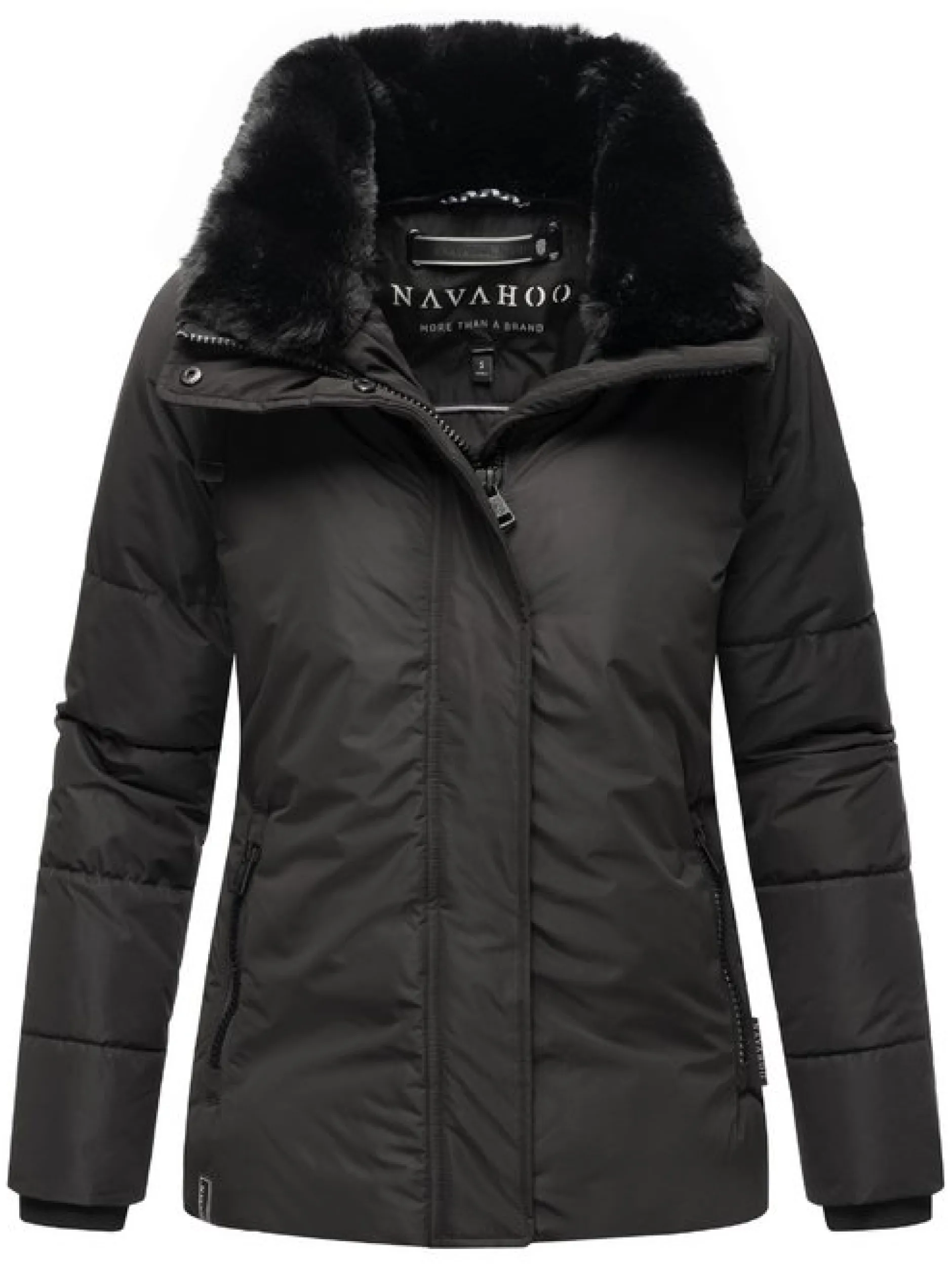 Navahoo Damen Winterjacke - Frostii XIV in schwarz