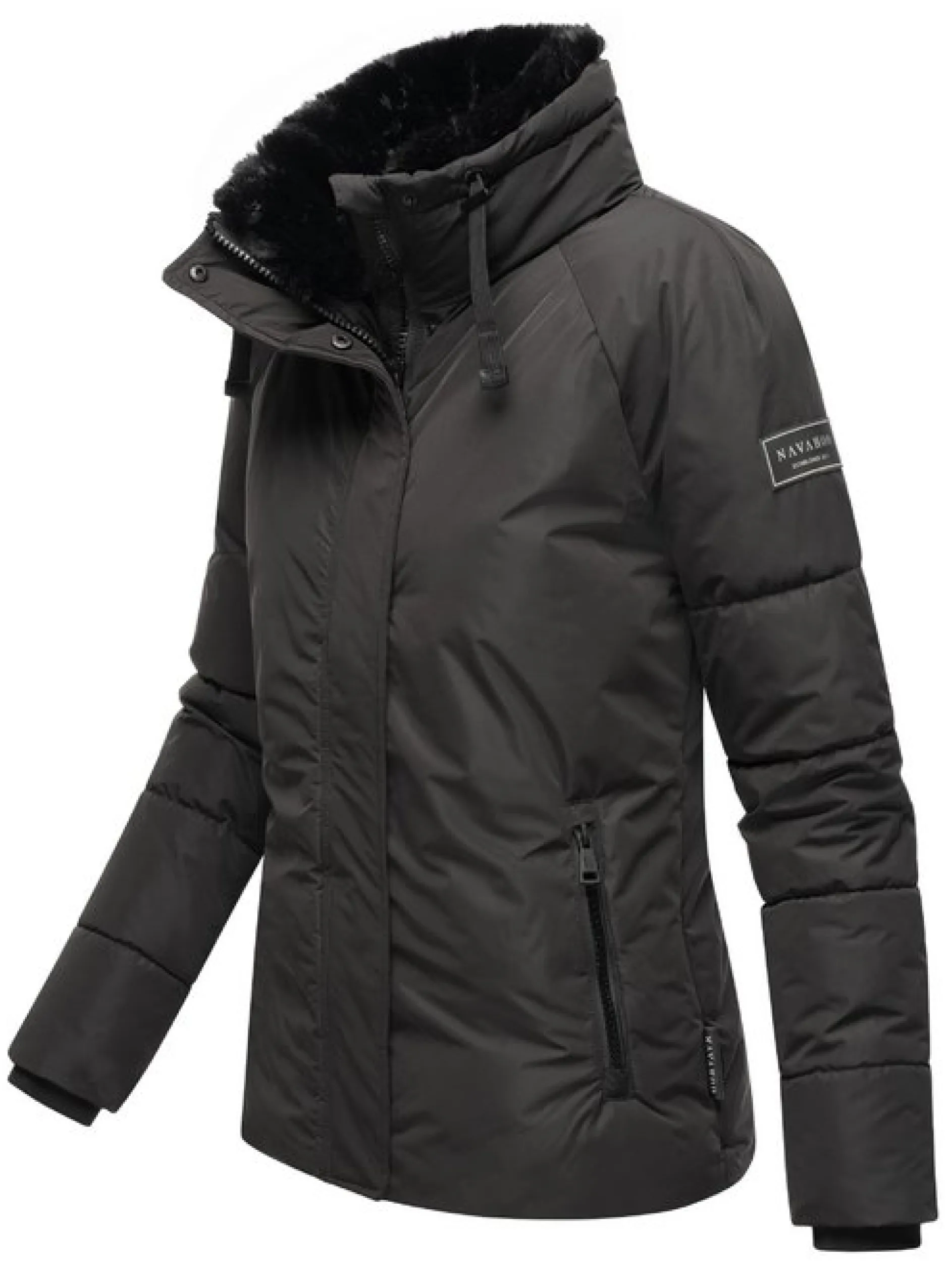 Navahoo Damen Winterjacke - Frostii XIV in schwarz