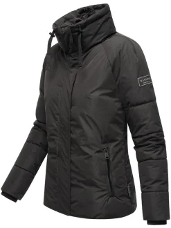 Navahoo Damen Winterjacke - Frostii XIV in schwarz