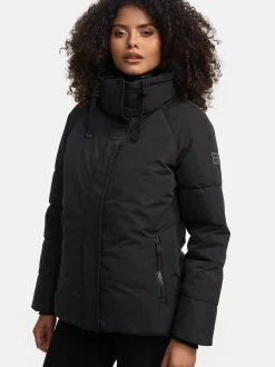 Navahoo Damen Winterjacke - Frostii XIV in schwarz
