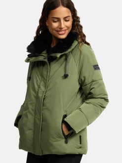 Navahoo Damen Winterjacke - Frostii XIV in oliv