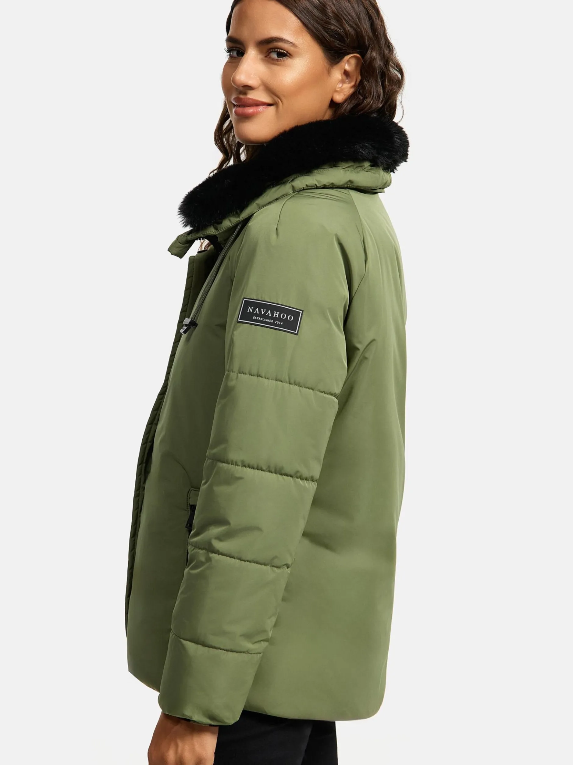 Navahoo Damen Winterjacke - Frostii XIV in oliv