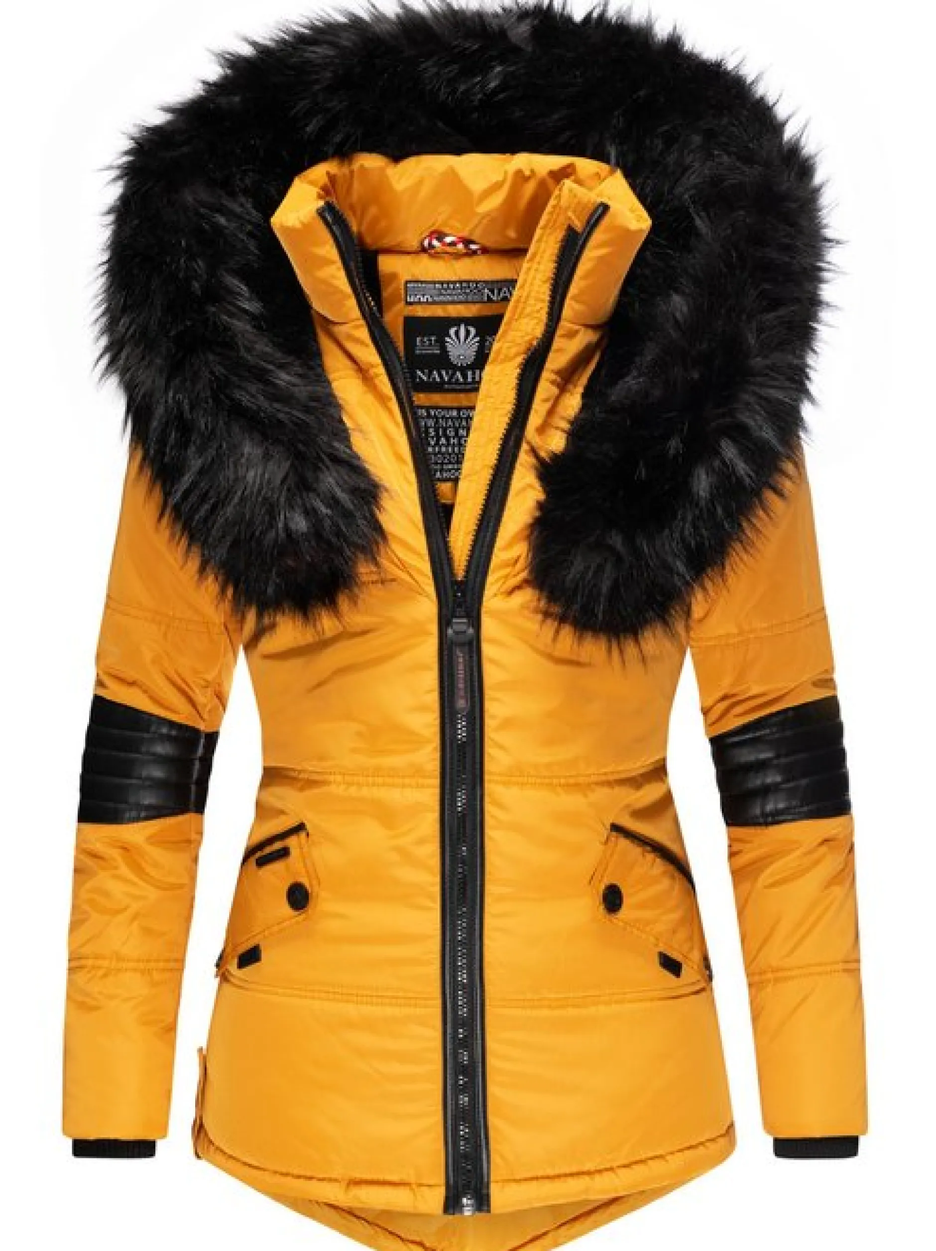 Navahoo Damen Winterjacke - Nirvana in gelb