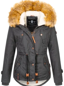 Navahoo Damen Winterjacke - Pearl in anthrazit