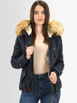 Navahoo Damen Winterjacke - Pearl in blau