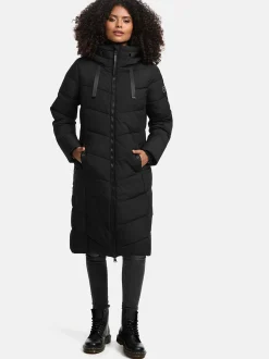 Navahoo Damen Winterjacke - Schmatzibär in schwarz