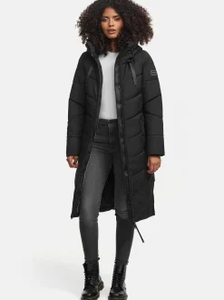 Navahoo Damen Winterjacke - Schmatzibär in schwarz